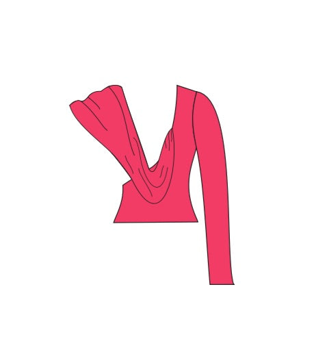 Tia Top - Pink (w/ Sleeve)